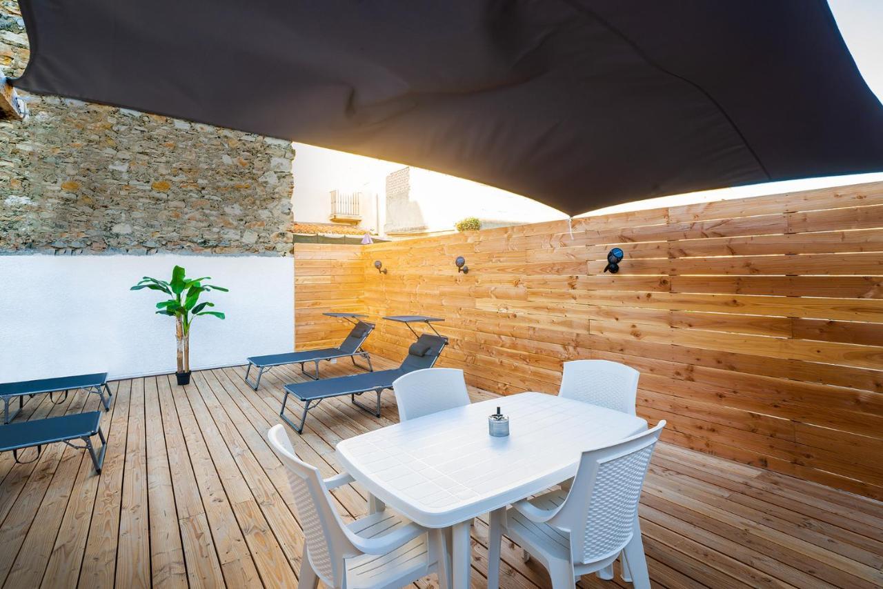 Superbe Appartement A 2 Pas Des Halles, Climatise, Terrasse, Garage 纳博讷 外观 照片